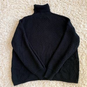 Small black knit sweater